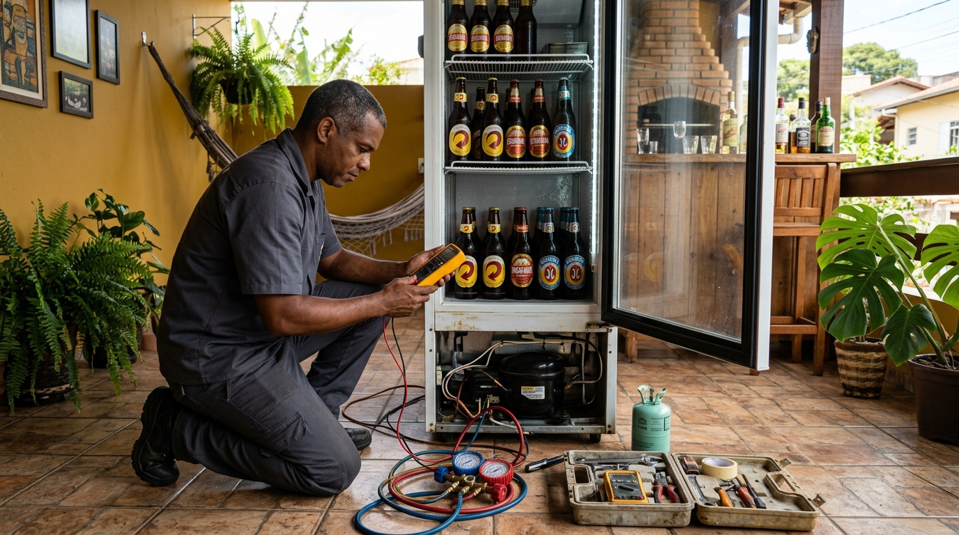 Conserto de placa eletrônica de cervejeira em Cuiabá‑MT