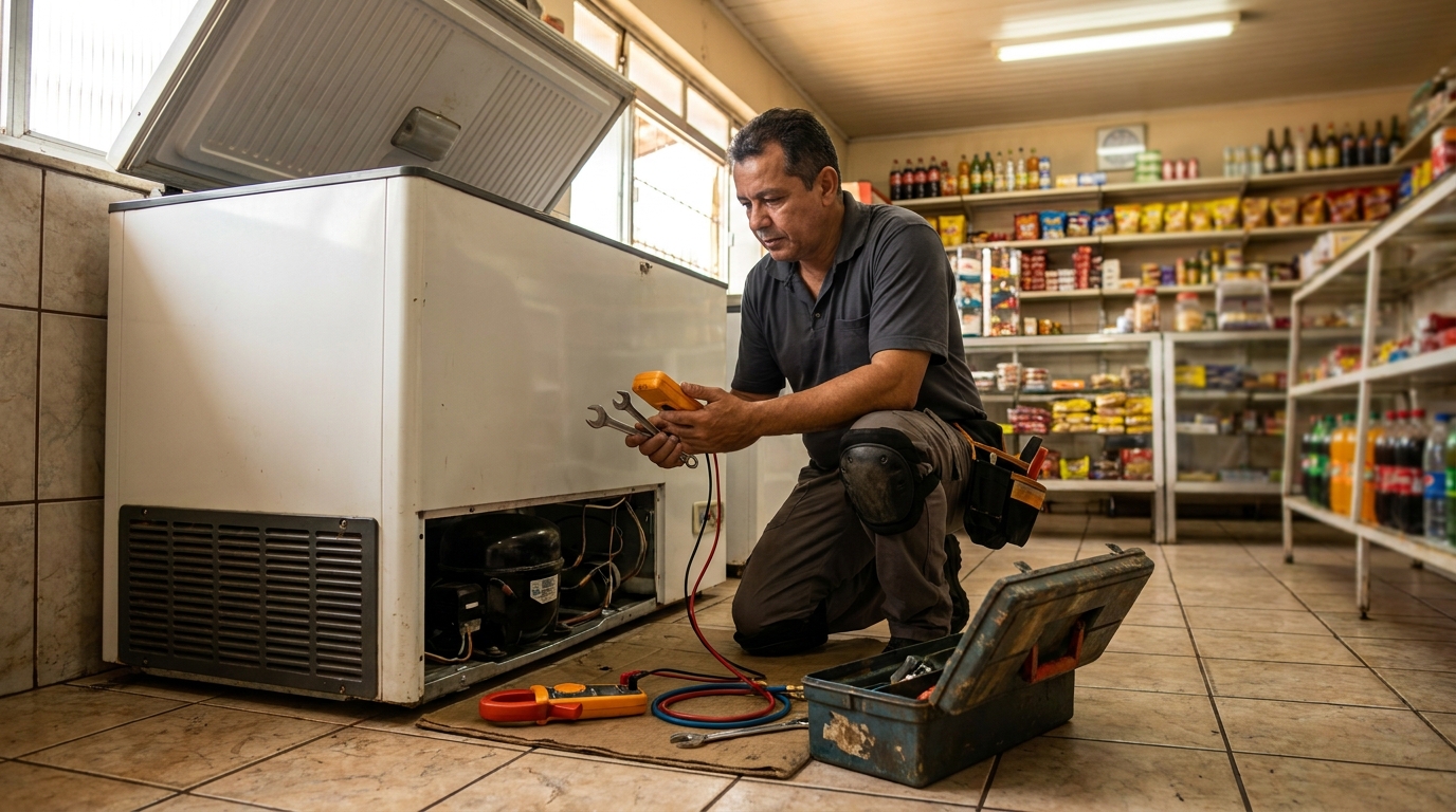 Técnico de conserto de freezer em residência em Cuiabá‑MT